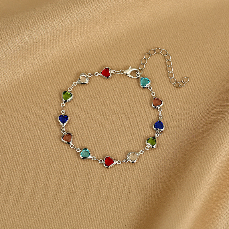 Affectionate Red Diamond Niche Light Luxury All-Match Exquisite